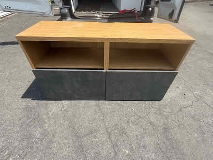 Photo of free Oak / Grey TV Unit With Storage (Kingswood Bristol BS15) #1