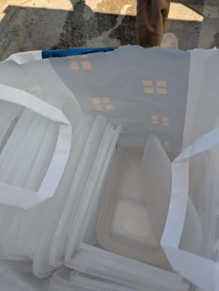 Photo of free Bag of clean take away containers with lids (Westgate LA4) #2