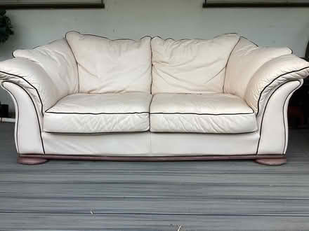 Photo of free Leather sofa (Burnham on sea TA8 2) #1