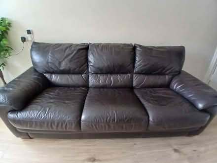 Photo of free 3pce leather sofa (Rathfarnham) #1