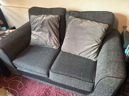 Photo of free Two Seater Grey Sofa (St Albans AL1) #1
