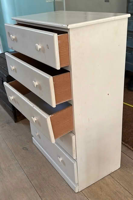 Photo of free Wooden chest of drawers - White (Brook Green W14) #3