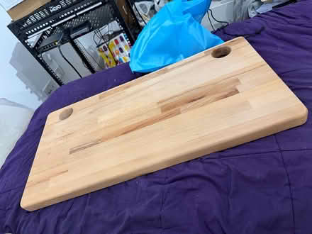 Photo of free Solid wood desktop (80x40x4cm) - MUST GO BY THURSDAY 25TH (Hunsbury Meadows NN4) #1
