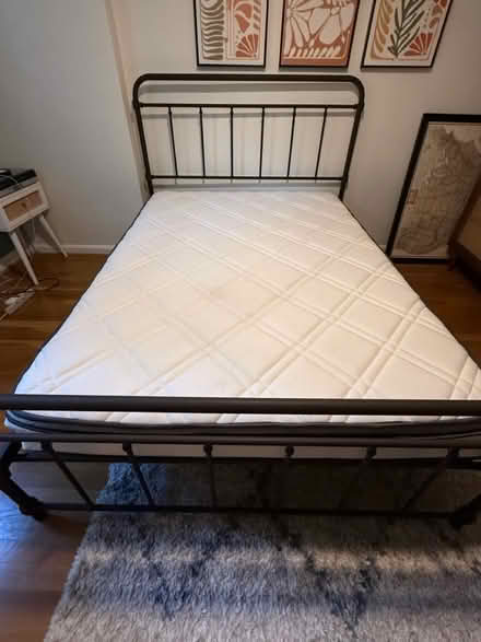 Photo of free Full metal bed frame and mattress (Zip 22306 Alexandria) #1