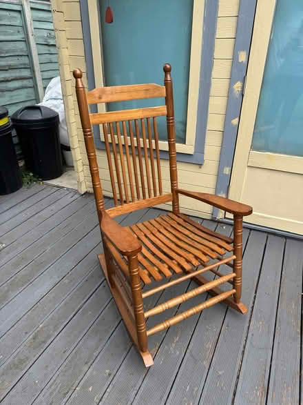Photo of free Wooden rocking chair (DA12) #1