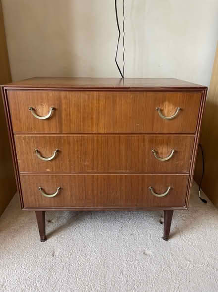 Photo of free Three drawer wooden chest, old but solid (Talbot Village BH10) #1
