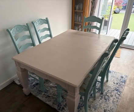 Photo of free Large dinning table and 6 chairs (Silverton EX54) #1