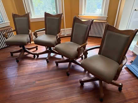 Photo of free Heavy card table and 4 chairs (Off Kings nr Thaddeus Stevens) #2