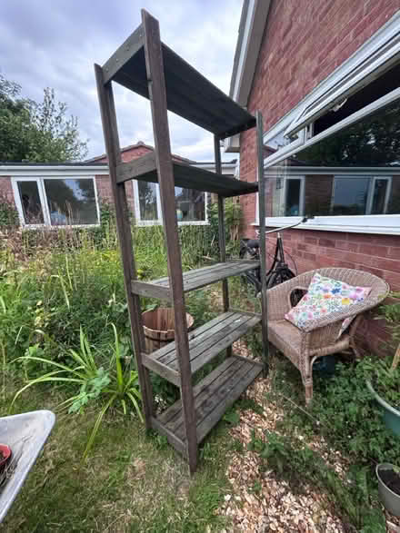 Photo of free Tall wooden shelving (Gaurlford WR14) #2