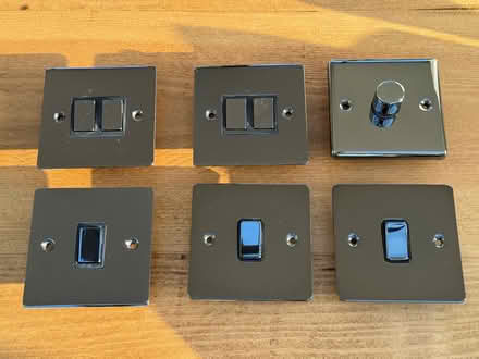 Photo of free Light switches - reflective silver/iridium (St John's TN13) #1