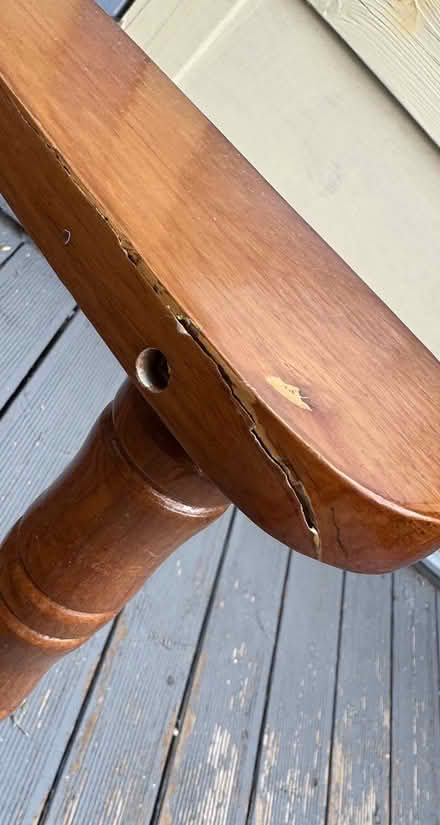 Photo of free Wooden rocking chair (DA12) #2