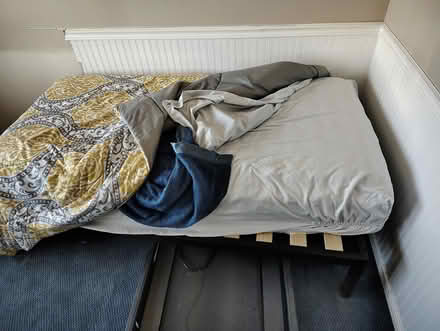 Photo of free Twin bed with bedding (Yorba Linda) #1