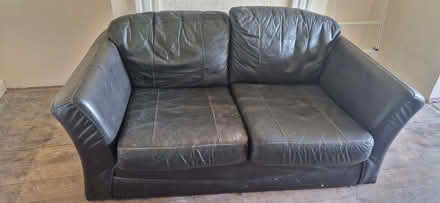 Photo of free 2 seater Leather sofa (Moor End Green B24) #2