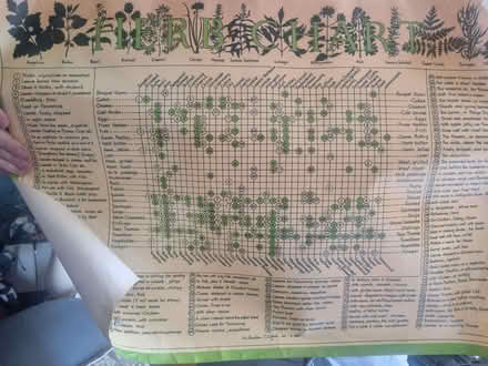 Photo of free 2 laminated posters that are guides to using herbs (Dulwich SE22) #1