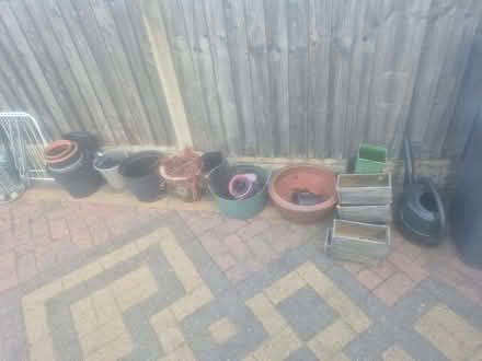 Photo of free Outdoor plant pots (Buckland End B34) #1