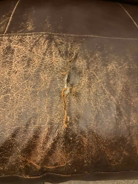 Photo of free Brown leather sofa (Lansdown BA1) #4
