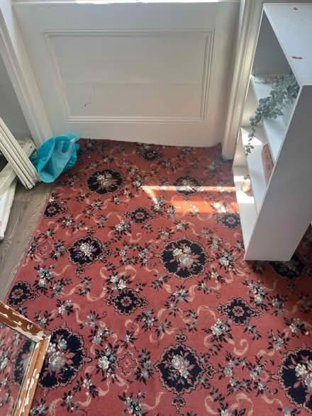 Photo of free Big Red Patterned Area Rug (SE14 new cross) #3
