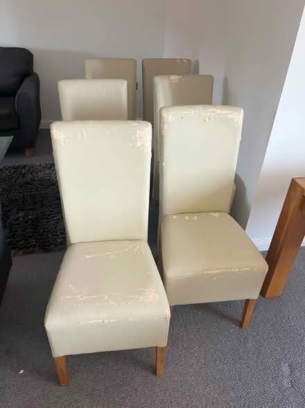 Photo of free Six dinning chairs for reupholster (Woodstock OX20) #1