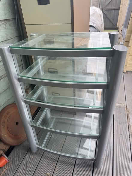 Photo of free Glass Shelving Unit (Gravesend DA12) #1