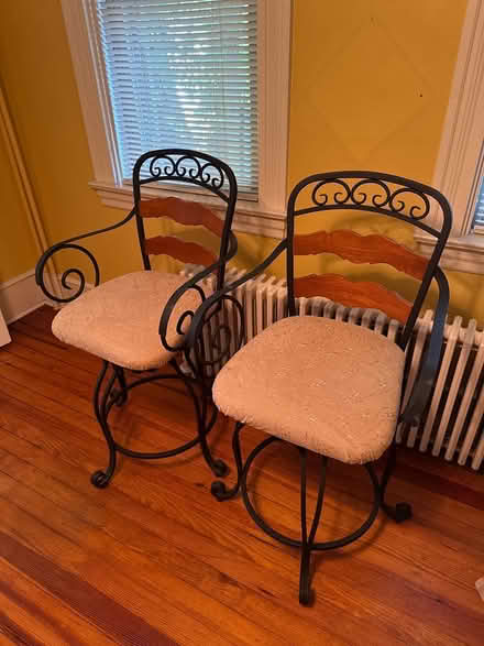 Photo of free 2 Wrought Iron Bar Stools (Off Kings nr Thaddeus Stevens) #1