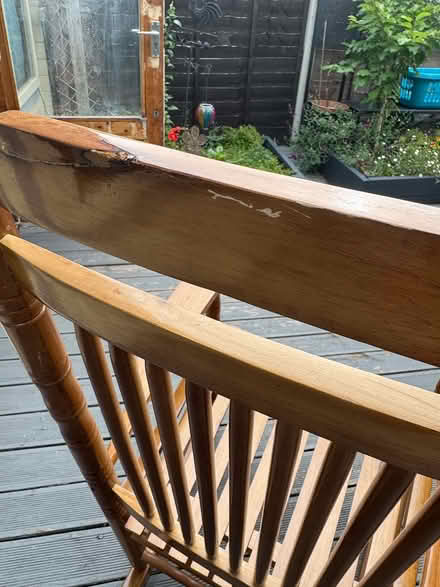 Photo of free Wooden rocking chair (DA12) #3