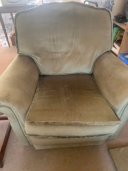 Photo of free Olive green 2 seater sofa and 2 armchair (Cheslyn Hay WS6) #1
