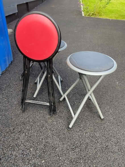 Photo of free 4 folding stools (Comber,) #2