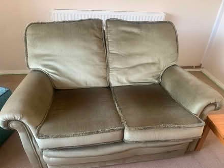 Photo of free Olive green 2 seater sofa and 2 armchair (Cheslyn Hay WS6) #2