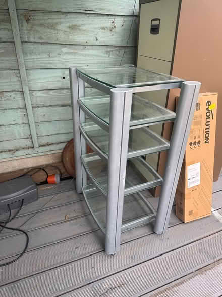 Photo of free Glass Shelving Unit (Gravesend DA12) #2