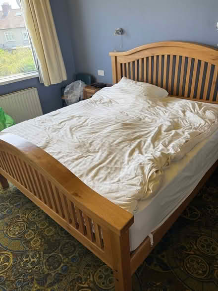 Photo of free Superking solid wooden bed frame (Rathfarnham) #2