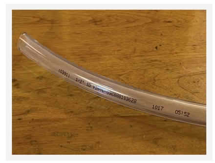 Photo of Plastic tubing (Lawrence and Stevens Creek) #1