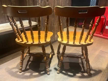 Photo of free 2 Wooden Chairs (Ec3a 7db) #4