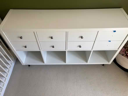 Photo of free IKEA Kallax shelf with drawers (Ravenna) #2