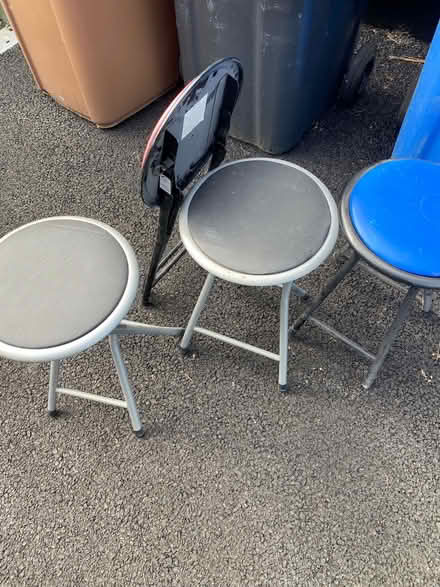 Photo of free 4 folding stools (Comber,) #3