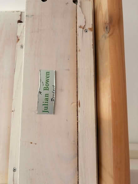 Photo of free Solid wood white bed frame (Bounds Green N11) #4