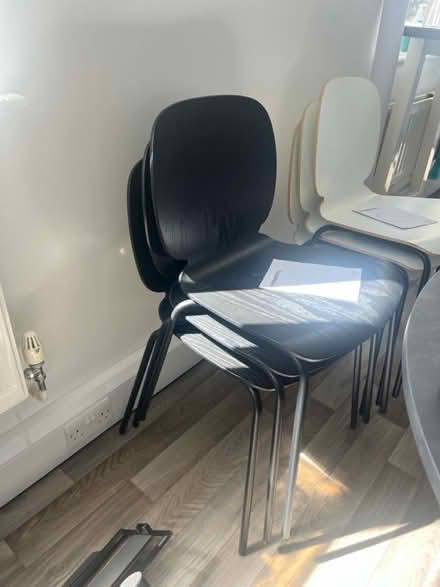Photo of free Ikea chairs - white and grey (BS7) #2