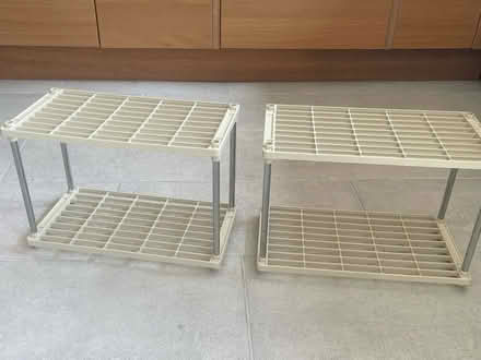 Photo of free Plastic shelving (Penrith CA11) #1