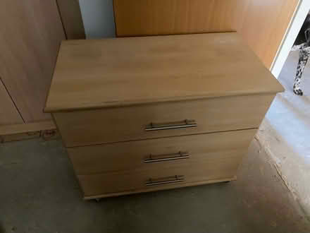Photo of free Chest of draws and 2 bedside units (Golborne) #1