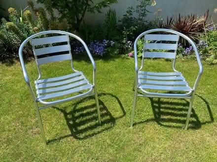 Photo of free Two bistro chairs (Fleetville AL1) #1