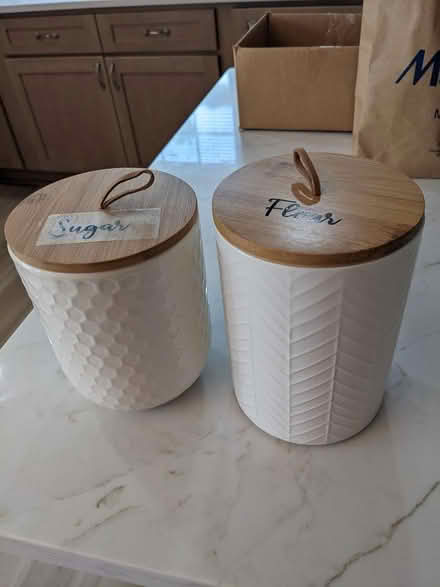 Photo of free Small kitchen canisters (Belford, N.J.) #2