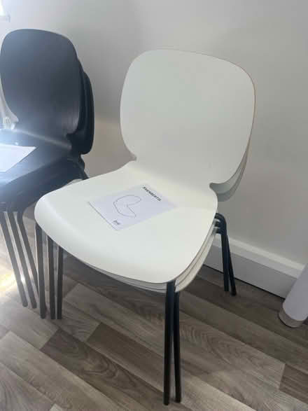 Photo of free Ikea chairs - white and grey (BS7) #1