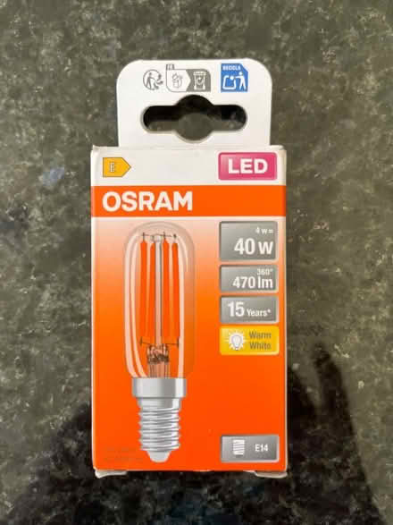 Photo of free Fridge/freezer light bulb (Henley-on-Thames RG9) #1