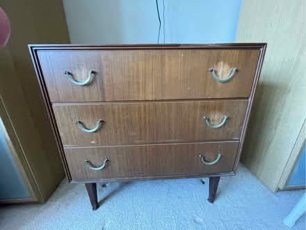 Photo of free Three drawer wooden chest, old but solid (Talbot Village BH10) #3