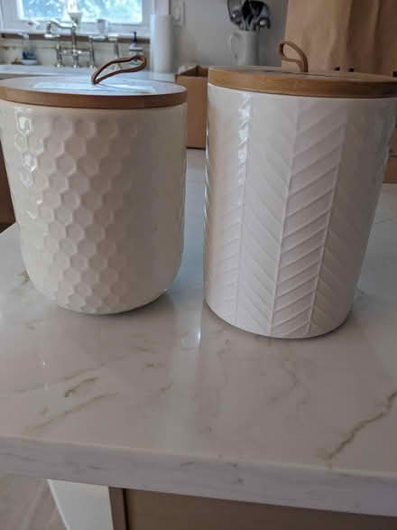 Photo of free Small kitchen canisters (Belford, N.J.) #1