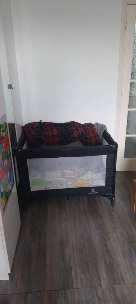 Photo of free Black Cot bed with mattress (Stanmore HA7) #1