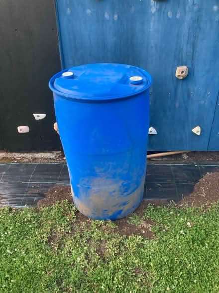 Photo of free Blue plastic barrel approx 200 litre (City Centre NR1) #1