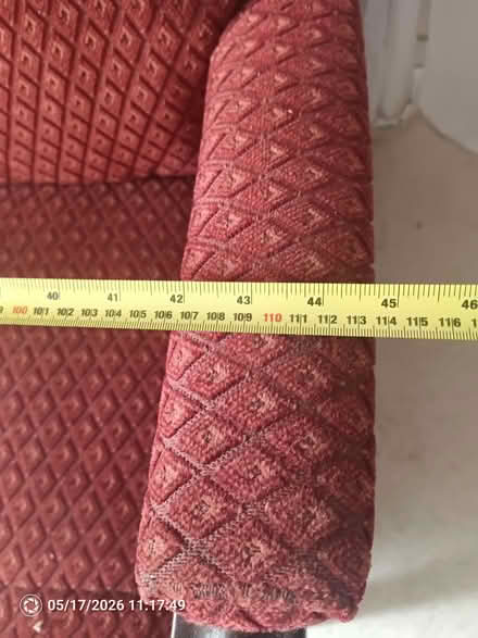 Photo of free red Sofa (Higher Pengelly PL33) #2