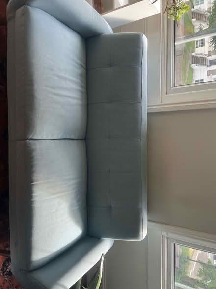 Photo of free Comfortable Grey Two-Seater Sofa – Good Condition (Deptford SE14) #1