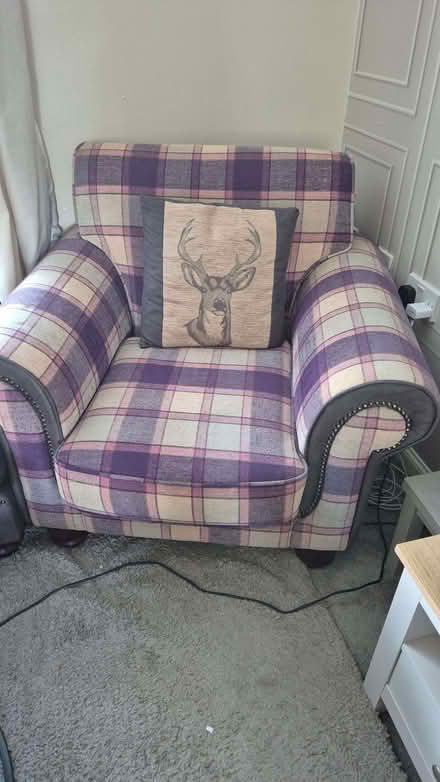 Photo of free Tartan accent chair (Maryfield DD4) #1