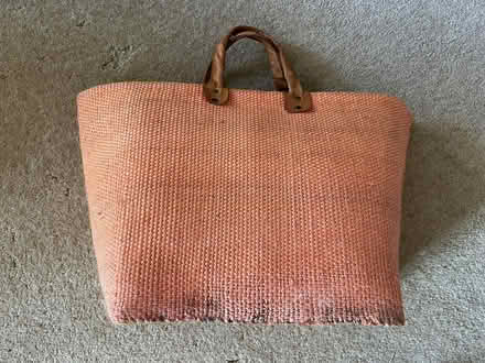 Photo of free Large peach hessian beach bag (BR6) #1
